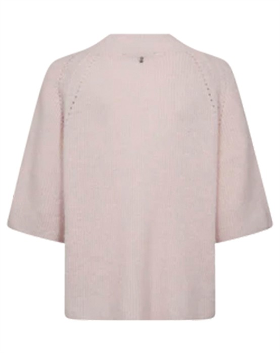 MMTaci 3/4 V-Neck Strik - Ballet Slipper